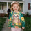Girls Tropical Sloth Sweatshirt Ruffle Shoulder Size 3-4 4