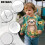 Girls Tropical Sloth Sweatshirt Ruffle Shoulder Size 3-4 6