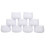 Candle Jars White Belly Storage 9 pcs 8 x 5.5 cm 6