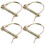 D-Shaped Locking Coupler Pin for Trailer Hitch 4 Pcs 3