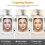 LED Makeup Mirror Portable Folding Desktop Tri-Color Light 7