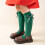 Toddler Slouch Knee-High Cotton Crew Socks 2