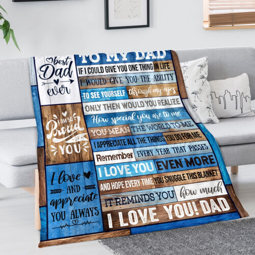 Soft Throw Blanket for Dad Birthday Gift 50 x 60 Inch 1