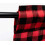 WOSIBO Buffalo Check Valances Red Black 2-Pack 16x56 Inch 4