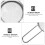 Flour Sifter Mesh Hand Sieve Silver Plastic 1 Set 7