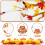 Fall Kitchen Curtains 54 x 18 Inch Pumpkin Valance 3