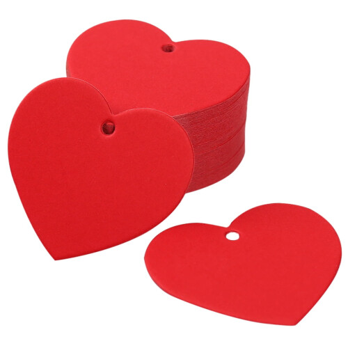Heart-Shaped Love Tags Paper Craft Hanging Notes 300 Pcs 1