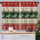 Christmas Kitchen Curtains Set of 2 Red Green Deer Tree 3