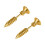 Screw Piercing Earrings Stainless Steel 2PCS 2