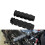 Black Non-Slip Rubber Handlebar Grips 1 inch 3
