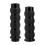 Black Non-Slip Rubber Handlebar Grips 1 inch 5