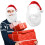 Santa Beard and Hat Costume for Adults 3