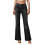 Schmal geschnittene Damen-Bootcut-Jeans mit Taschen 8