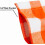 WOSIBO Buffalo Window Valance Orange White 5