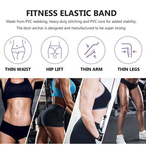 Resistance Band Over Door PVC Core 2pcs 2