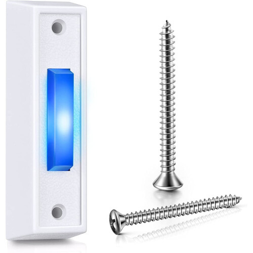 Blue LED Wired Doorbell Push Button for Home Security 1