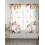 White Thanksgiving Pumpkin Sheer Curtains 52x72 in Fall 2