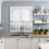 Coral Kitchen Curtains with Starfish Shell Design 24 inch 6