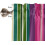 Light Filtering Window Valance Purple Pink Green Stripes 5