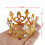Gold Crown Tiara with Crystals and Pearls 4