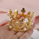 Gold Crown Tiara with Crystals and Pearls 6