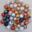 Christmas Ball Ornaments Blue Silver Glitter 8 pcs 6
