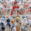 Christmas Ball Ornaments Blue Silver Glitter 8 pcs 8