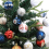 Christmas Ball Ornaments Blue Silver Glitter 8 pcs 4