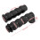 Motorcycle Hand Grips Black Rubber 1 Inch 2