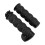 Motorcycle Hand Grips Black Rubber 1 Inch 6