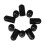 Drumstick Silent Tip Black Practice Mute 10 pcs 6