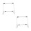 HOMEMAXS LED Light-Up Drawing Tablet Stand 2pcs 4