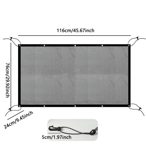 Dog Car Barrier Mesh Pet Divider 116x76cm 2