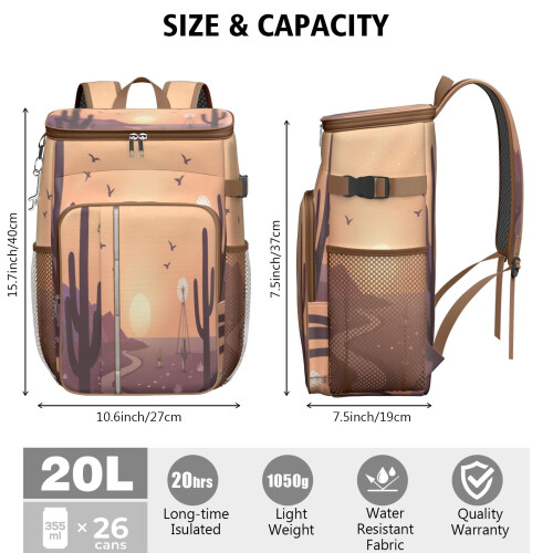 Σακίδιο πλάτης Desert Cooler με μόνωση, αδιάβροχο 15 λίτρα 2