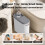 Plastic Bathroom Trash Can Rustproof 2 Pack 5