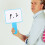 Dry Erase Paddle for Classroom Teaching Blue 2 pcs 8