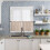 Orange Boho Floral Kitchen Curtains Set 36 inch Rod Pocket 5