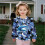 Girls' Long Sleeve Crew Neck Pullover Sweatshirt Blue 4