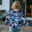 Girls' Long Sleeve Crew Neck Pullover Sweatshirt Blue 5