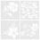 Flower Pattern Stencils for DIY Art Craft 8 pcs 3