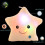 Twinkle Star Plush Pillow LED Night Light White 2