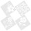 Unbranded flower pattern stencils for DIY art craft 8 pcs 8