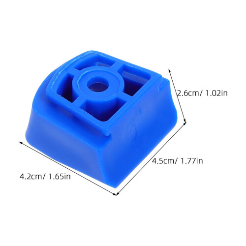 Roller Skate Brake Parts Rubber Sky Blue 2PCS 1