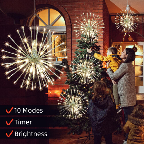 15 inch 60 LED 3D Starlight Burst Warm White 10 Function 1