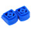 Roller Skate Brake Parts Rubber Sky Blue 2PCS 7