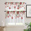 Christmas Kitchen Curtains Set Rod Pocket 36 inch Red 2