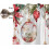 Christmas Kitchen Curtains Set Rod Pocket 36 inch Red 4