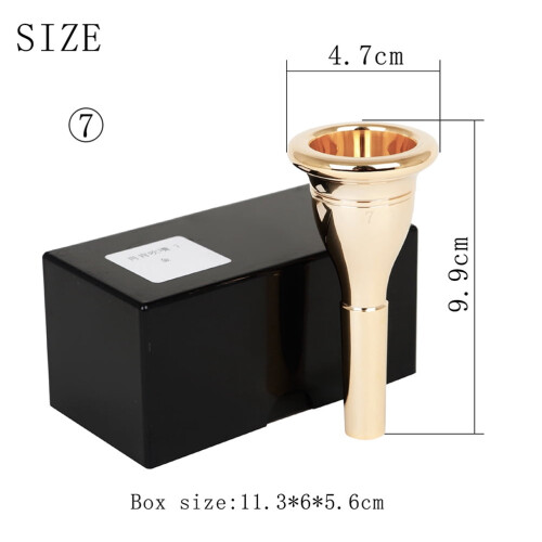 Tuba Mouthpiece Brass Accessory Golden 1 Piece 1