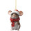 2D Acrylic Mouse Christmas Ornament with Scarf Design, 1 2