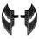 Rear Black Floorboards Foot Rests for Harley Touring 7